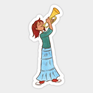 Little Trumpeter Sticker